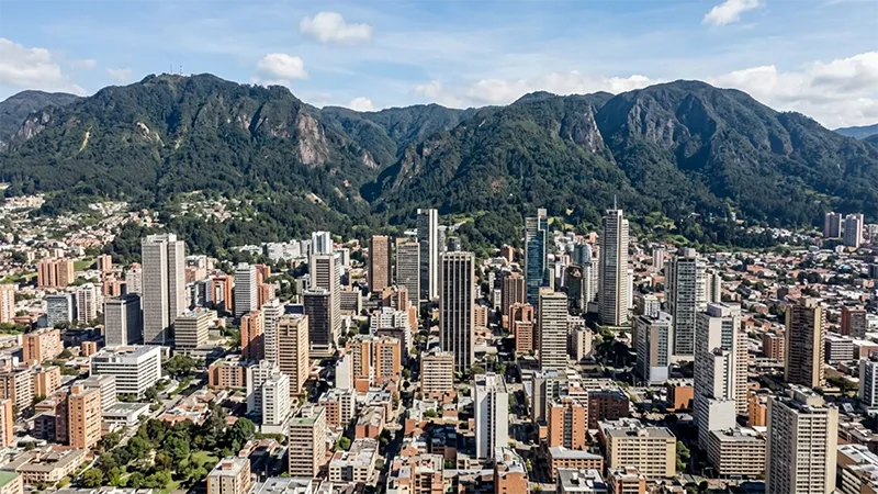 Vista urbana de Bogotá